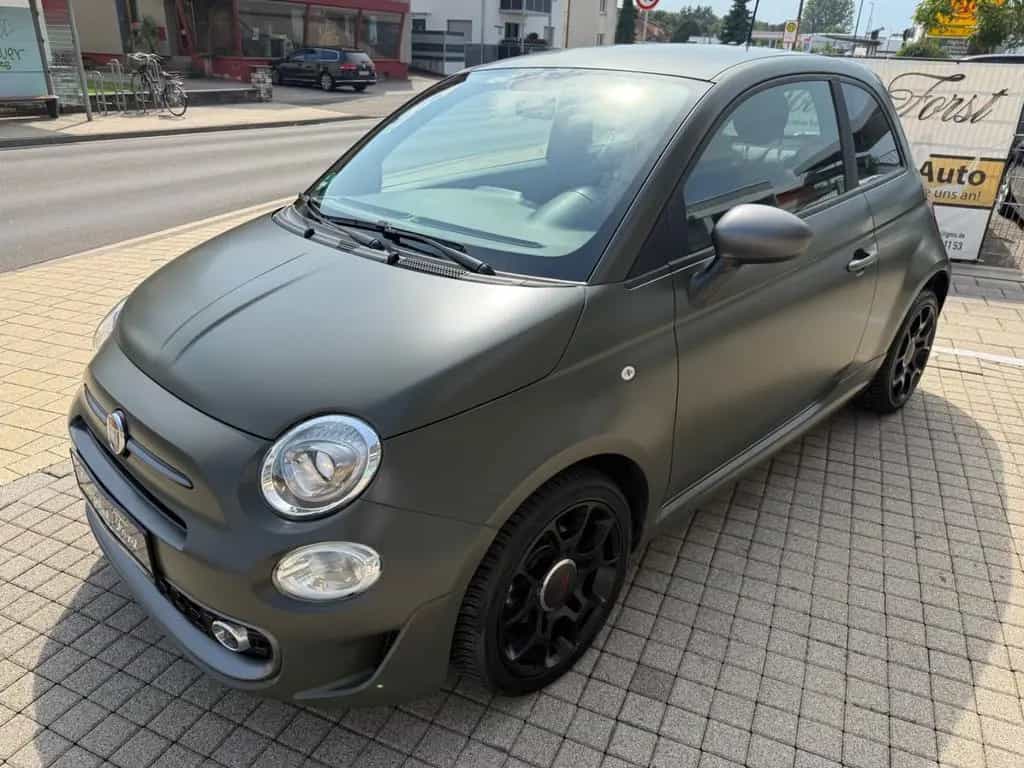 Fiat 500 S , Alpi Grün Matt, NAVI,Leder ,TüV 06.2027 03/2018-photo-5