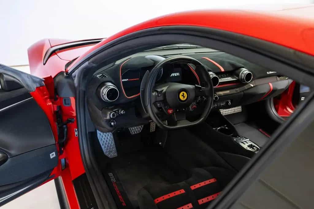 Ferrari 812 Competizione 6.5 V12, Rosso F1 2007, Carbon 01/2022-photo-8
