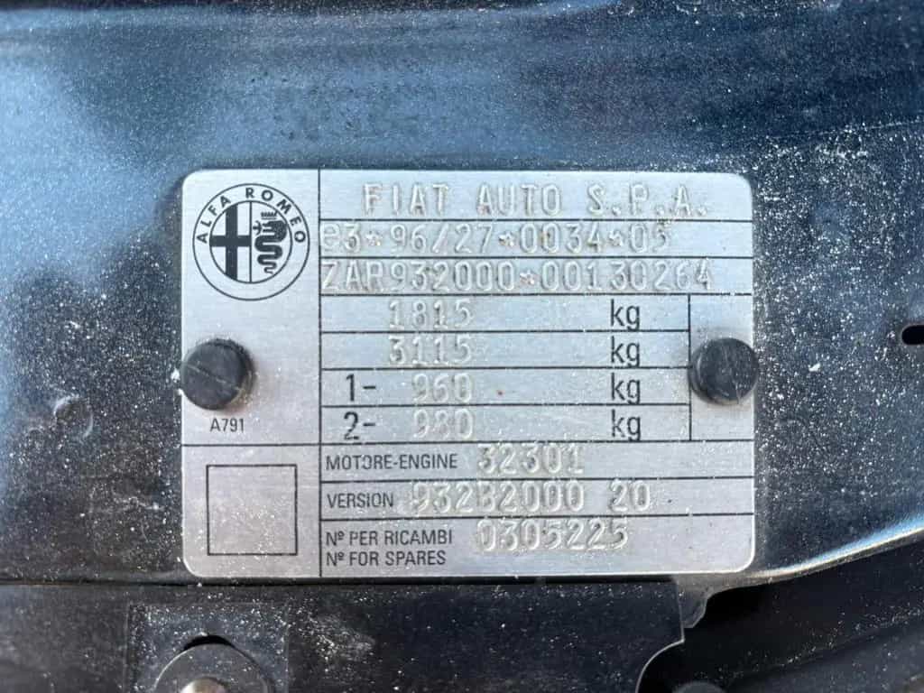 Alfa Romeo 156 SW 2.0 T. Spark - 08/2000-photo-10