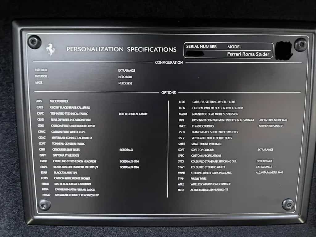 Ferrari Roma Spider MwSt Nero Purosangue XPEL Carbon 11/2024-photo-7