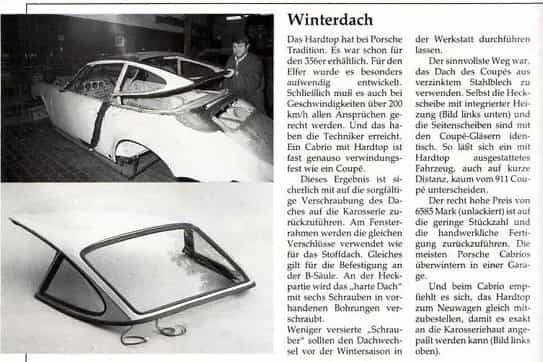 Porsche Hardtop Porsche 911 SC 3.0 Cabrio 07/1983-photo-3