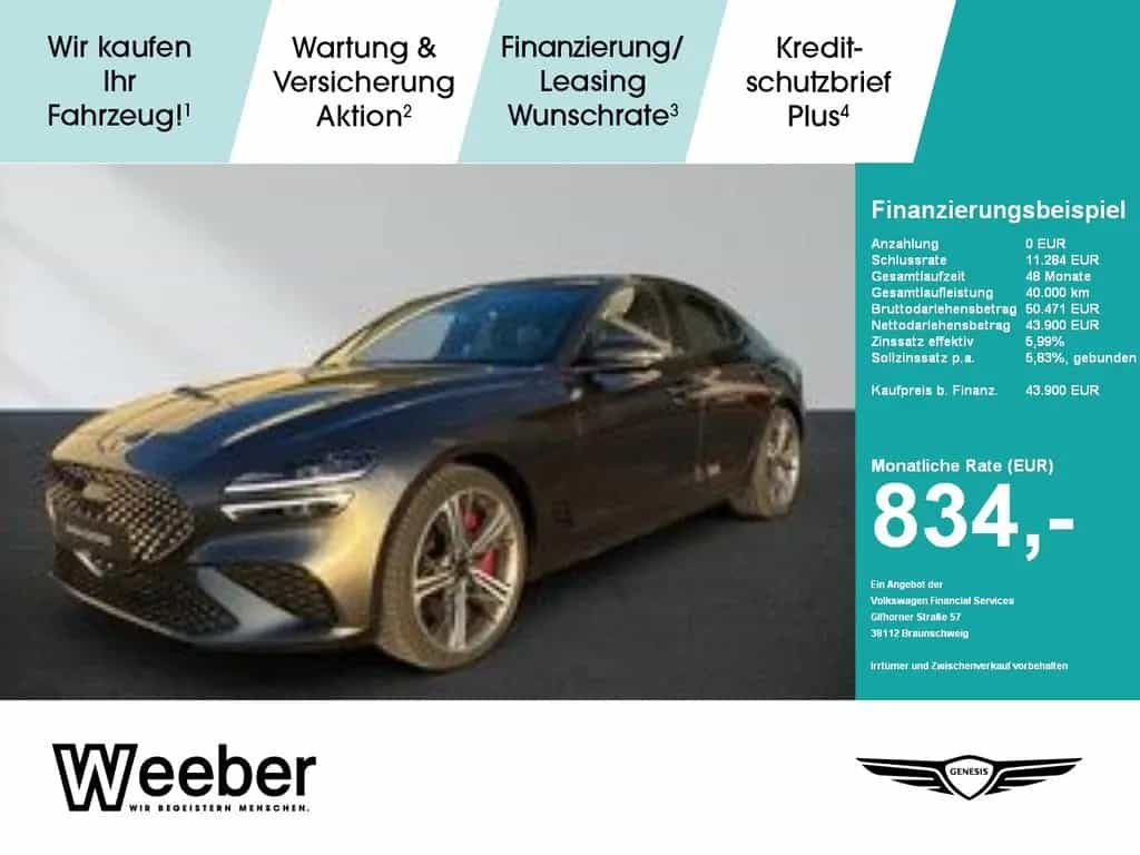 Genesis G70 Sport 4WD Luxury 4WD LED Leder Kamera PDC 02/2025-photo-0
