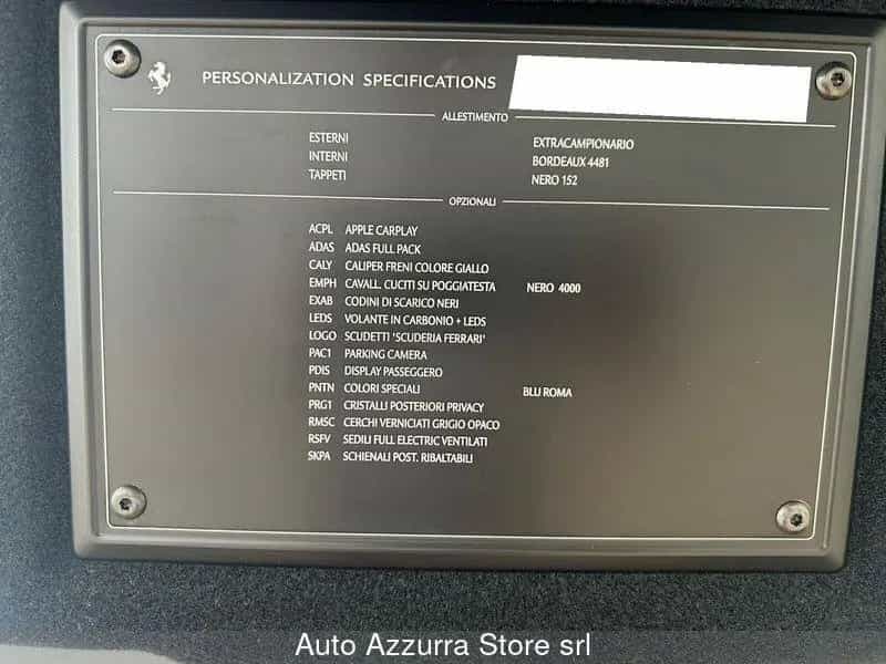 Ferrari Roma Roma | UFFICIALE ITALIANA, IVA, BLU 10/2022-photo-8