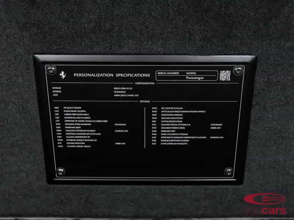 Ferrari Purosangue V12 DCT 4WD 10/2023-photo-20