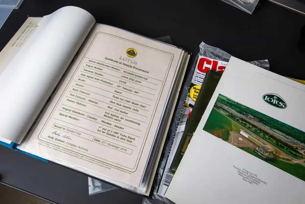 Lotus Esprit Turbo HCi / 2.2 / SWE-car / 81570km 03/1987-photo-17