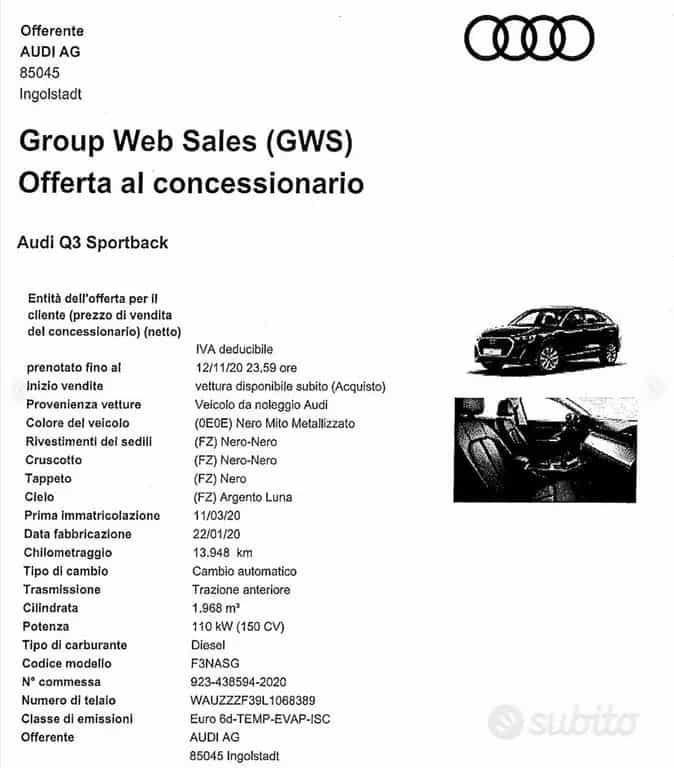 Audi Q3 SPB 35 TDI S tronic 03/2020-photo-5