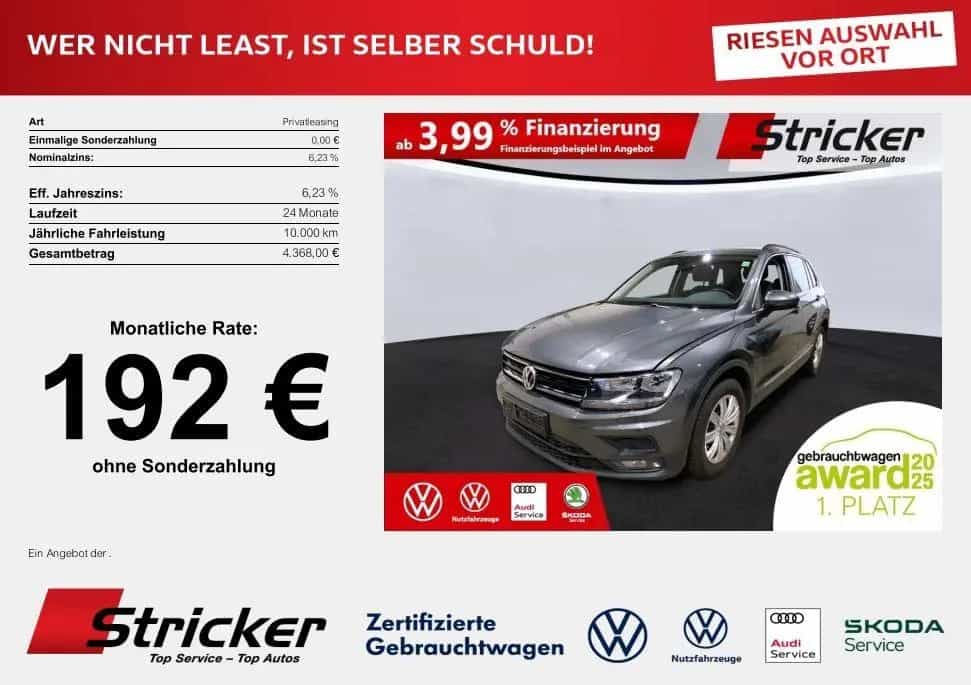 Volkswagen Tiguan Comf 2.0TSI DSG 4M 192,-ohne Anzahlung Na 01/2021-photo-0