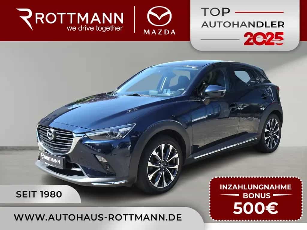 Mazda CX-3 Selection DUK-Paket/r.Kamera/NAVI/ACAA/WKR 04/2021-photo-0