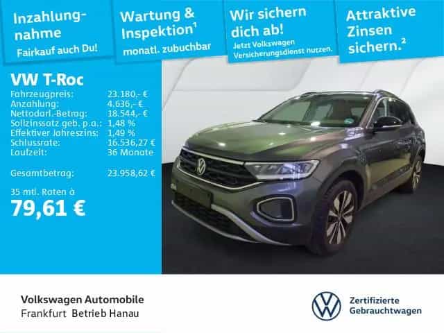 Volkswagen T-Roc Life GOAL 1.0 TSI 85kW 6-Gang NAVI LED APP 07/2025-photo-0