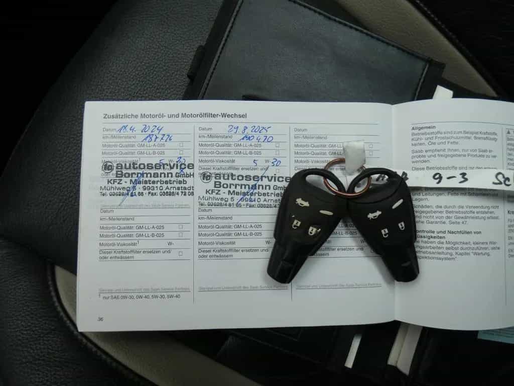 Saab 9-3 1.9TTiD Combi Automatik Navi Leder Schwarz M 01/2008-photo-14