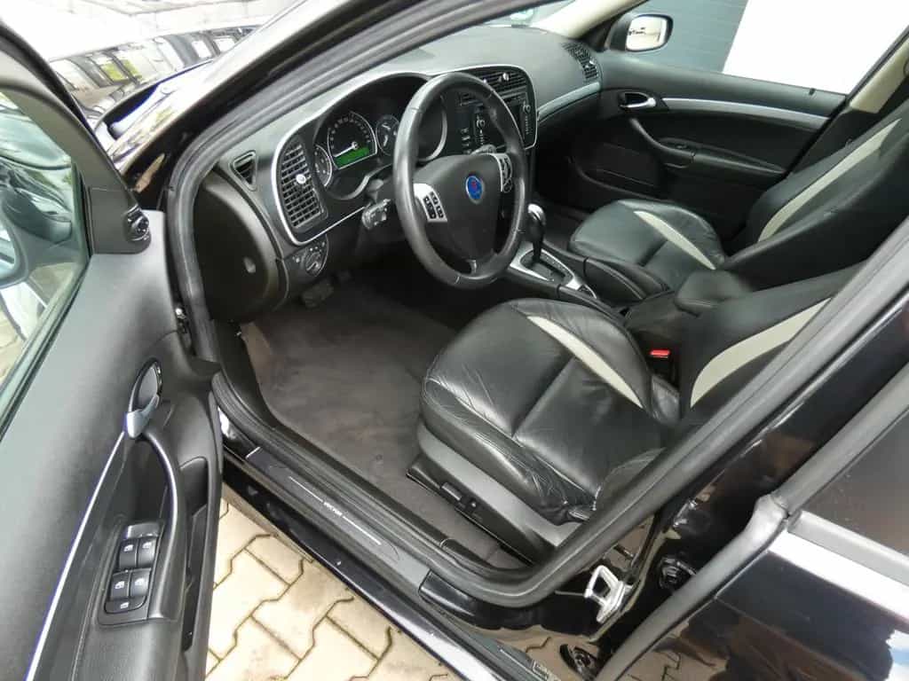 Saab 9-3 1.9TTiD Combi Automatik Navi Leder Schwarz M 01/2008-photo-4