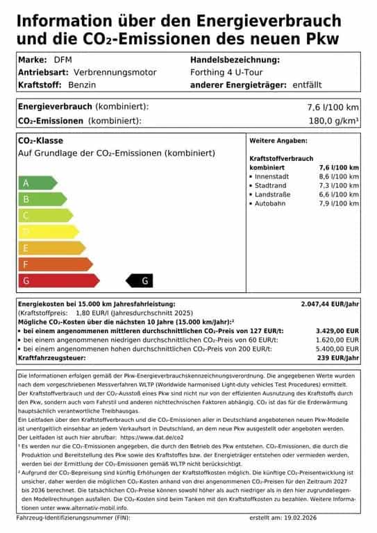 DFSK Forthing 4 U-Tour DCT+7Sitz+AHK Leder,Navi,LED 04/2026-photo-1