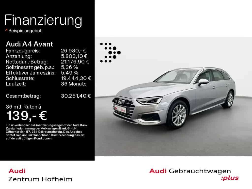 Audi A4 Avant 40 TFSI qu Advanced S tro*LED*Virtual*N 03/2023-photo-0