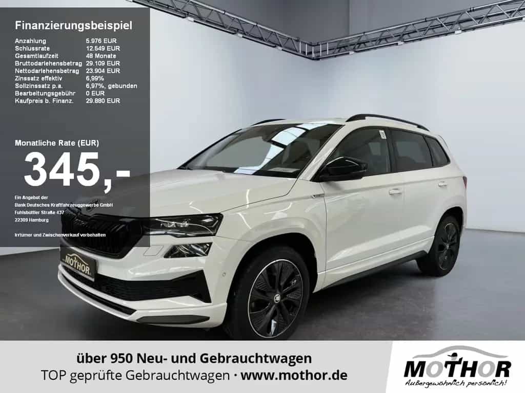 Skoda Karoq Sportline 1.5TSI DSG 360°Kamera MATRIX ACC 09/2022-photo-0