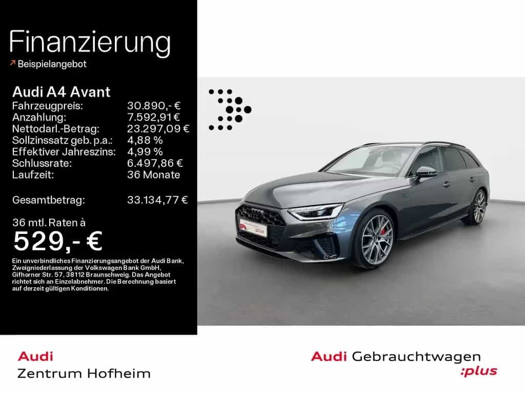 Audi A4 Avant 45 TFSI qu S line edition one S tro*Mat 04/2020-photo-0
