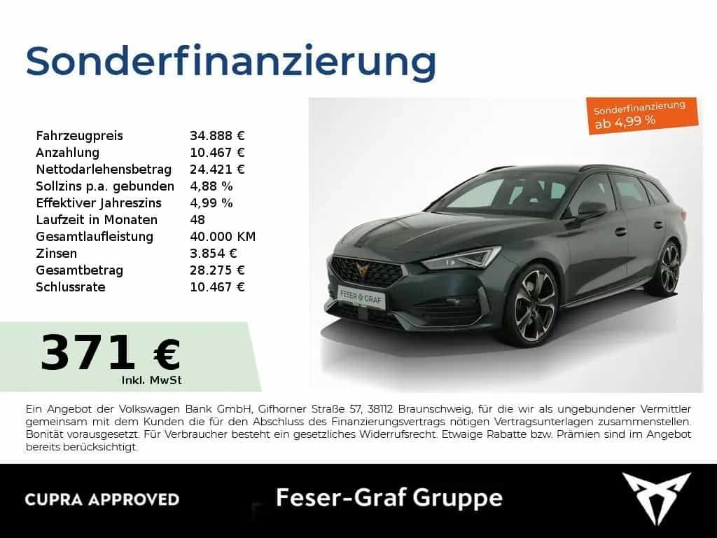 Cupra Leon ST VZ 2.0TSI 4x4 AHK LED-Matrix Rückfahrkam 06/2023-photo-0