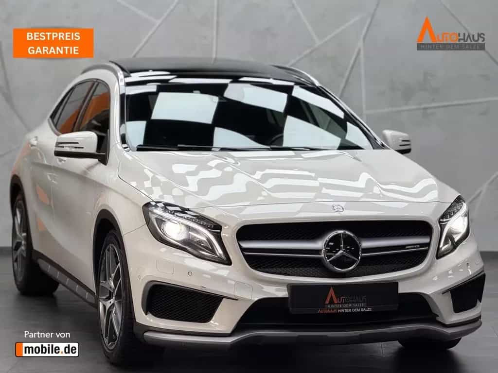 Mercedes-Benz GLA 45 AMG 4Matic |PANO|KAM|BI-XEN|MEM|WHITE|LM 01/2016-photo-0