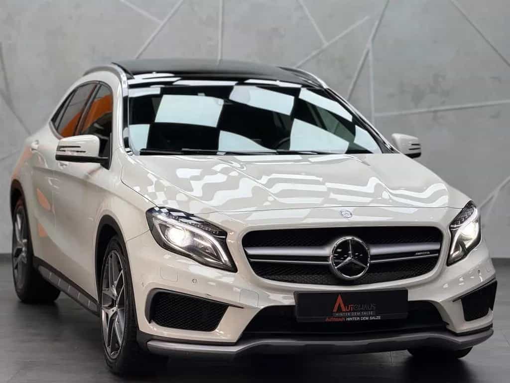 Mercedes-Benz GLA 45 AMG 4Matic |PANO|KAM|BI-XEN|MEM|WHITE|LM 01/2016-photo-1