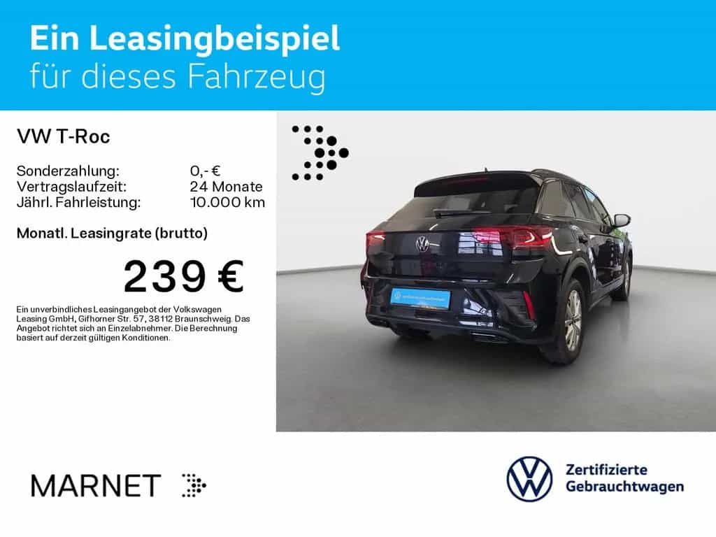 Volkswagen T-Roc 1.5 TSI R-Line Black Style *Navi*AHK*IQ-Li 04/2025-photo-2