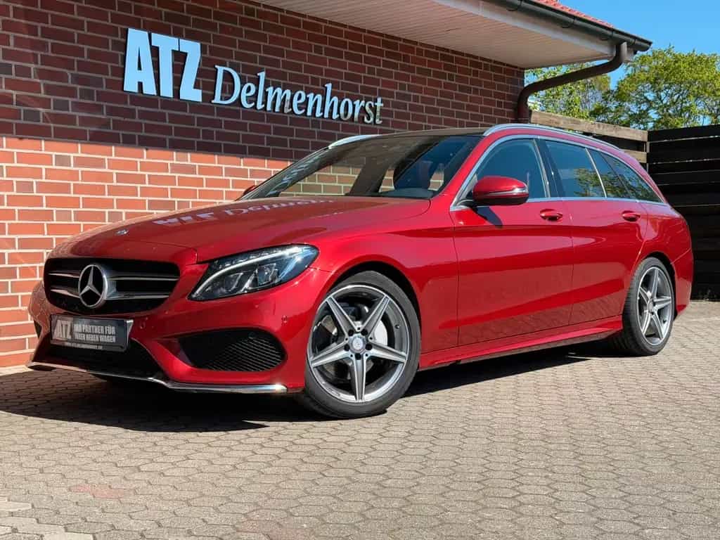 Mercedes-Benz C 200 CGI T-M. AMG Line BURMESTER*Pano*Leder 07/2016-photo-0