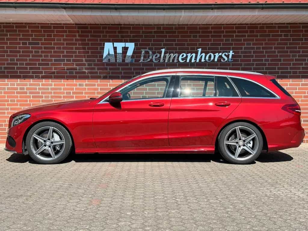 Mercedes-Benz C 200 CGI T-M. AMG Line BURMESTER*Pano*Leder 07/2016-photo-1