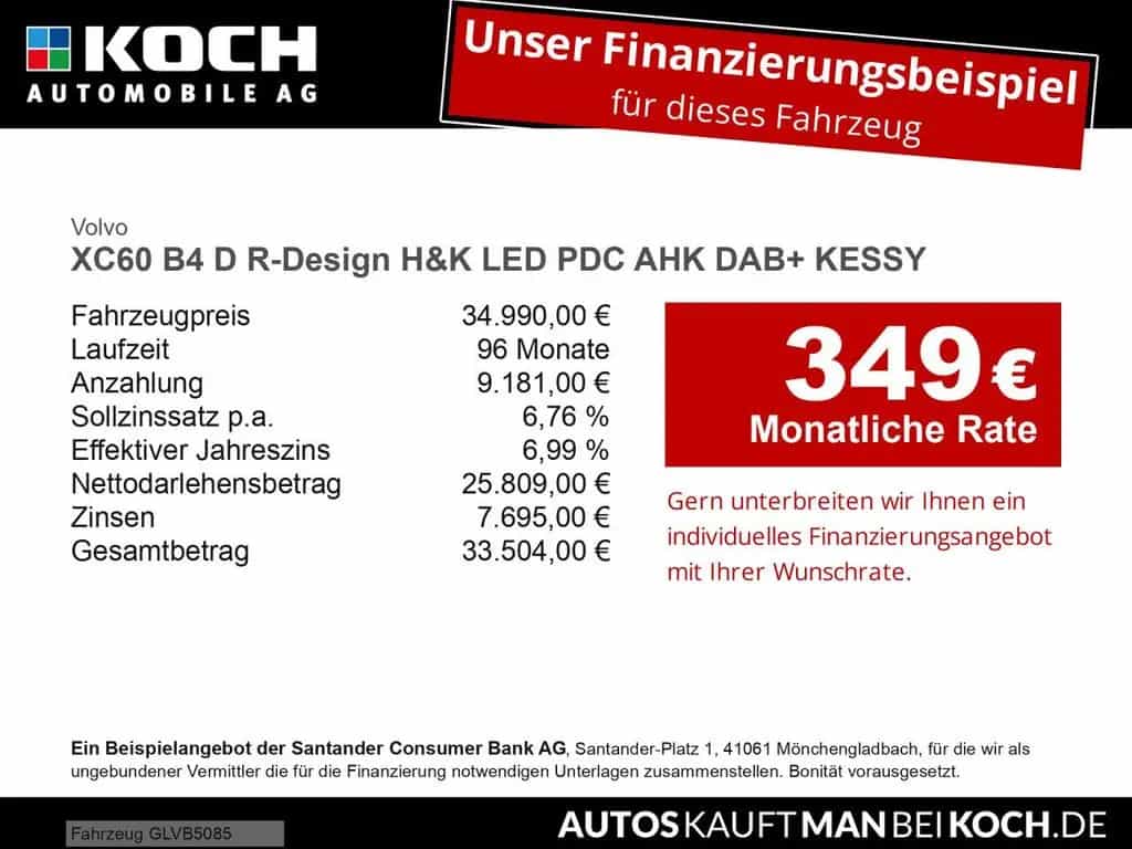 Volvo XC60 B4 D R-Design H&K LED PDC AHK DAB+ KESSY 02/2022-photo-1