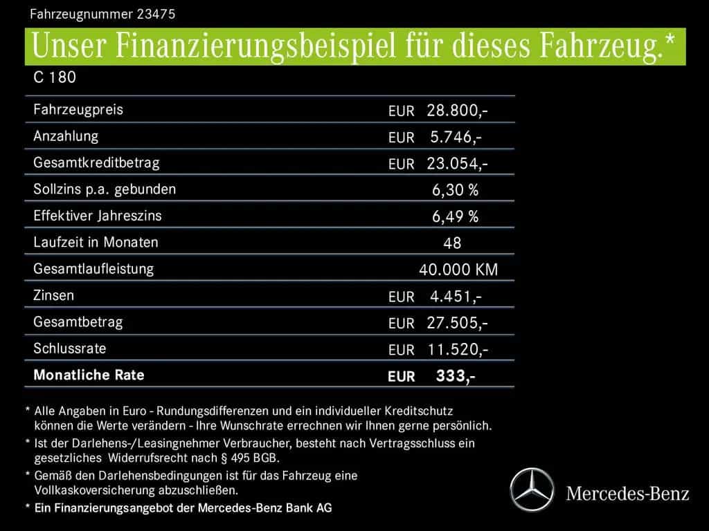 Mercedes-Benz C 180 AVANTGARDE Kamera DAB Totwinkel CarPlay 12/2022-photo-24