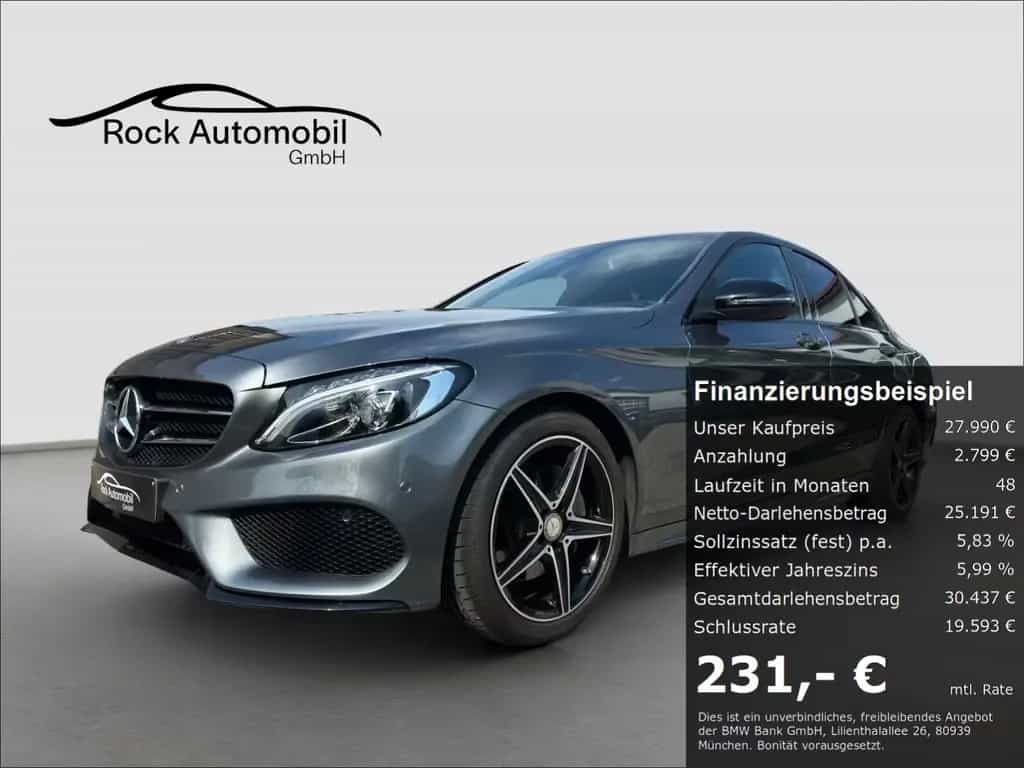 Mercedes-Benz C 200 9G AMG Line NIGHT LED 01/2017-photo-0