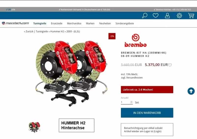 Hummer H2 Brembo Custom Bodykit Tuning 22Zoll 07/2007-photo-7