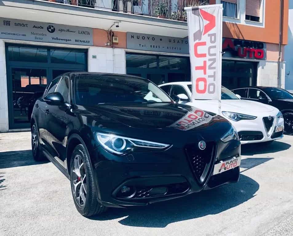 Alfa Romeo Stelvio 190CV Q4 PALETTE PELLE-TELECA 12/2021-photo-1