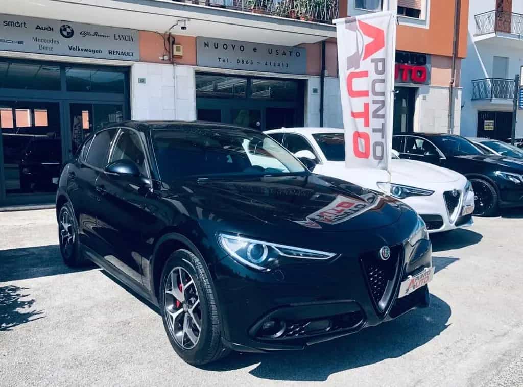 Alfa Romeo Stelvio 190CV Q4 PALETTE PELLE-TELECA 12/2021-photo-4