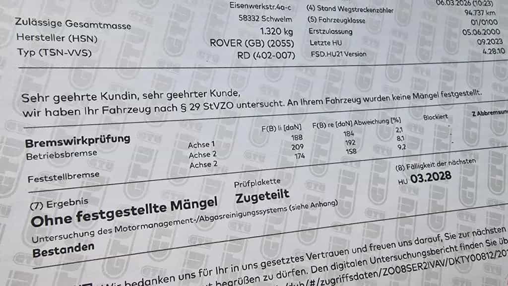 MG MGF 1.8i -120 PS TÜV neu mit Hardtop 06/2000-photo-13