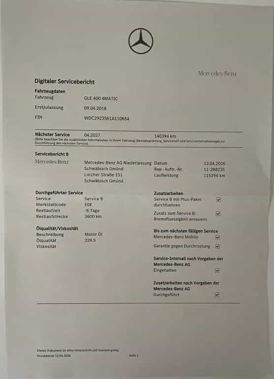 Mercedes-Benz GLE 400 4MATIC - AMG Line, Lückenloser Service 04/2018-photo-13