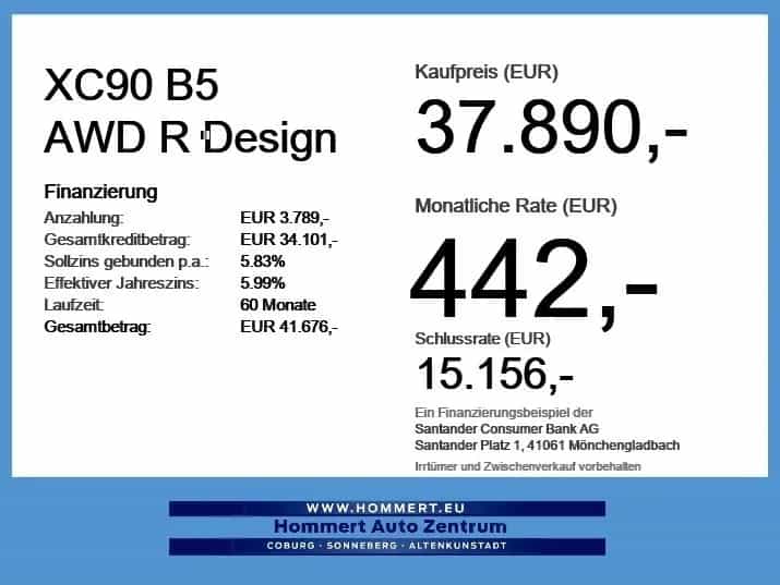 Volvo XC90 B5 AWD R Design *HUD*Standh*Pano*AHK*ACC*LE 03/2022-photo-2