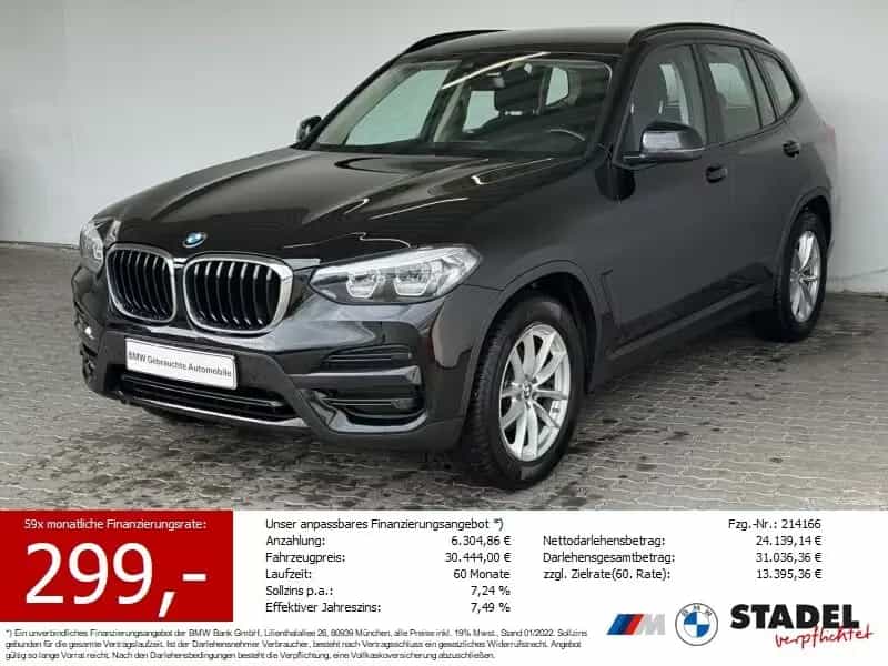BMW X3 xDrive20d Advantage LED.DAB.PDCvo+hi.DAB.SHZ 10/2020-photo-0