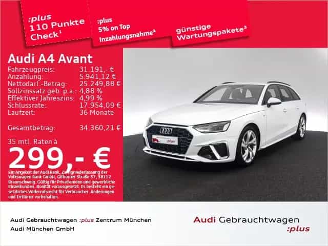 Audi A4 Avant 35 TFSI S tronic 2x S line AHK/Navi+/Ka 01/2023-photo-0