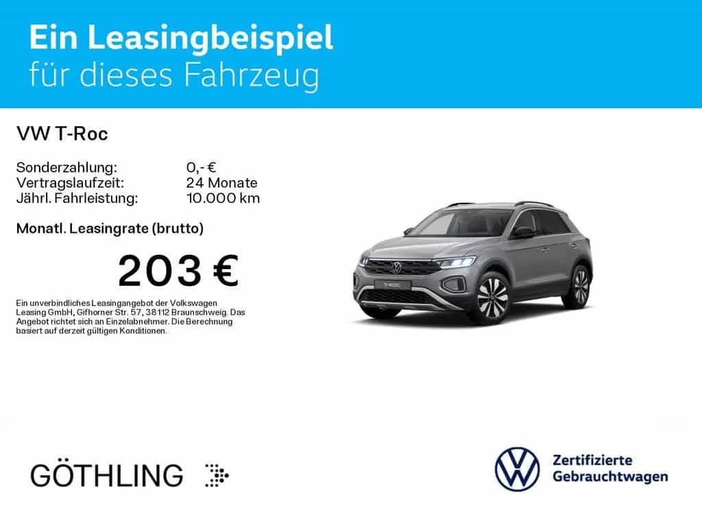 Volkswagen T-Roc Life GOAL 1.0 TSI*NAVI*SHZ*LED*ACC*AllSeas 06/2025-photo-1