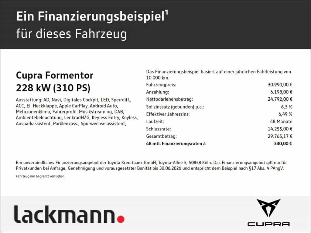 Cupra Formentor 2.0 4Drive*Navi*LED*eHeck.*CarPlay* 12/2023-photo-1
