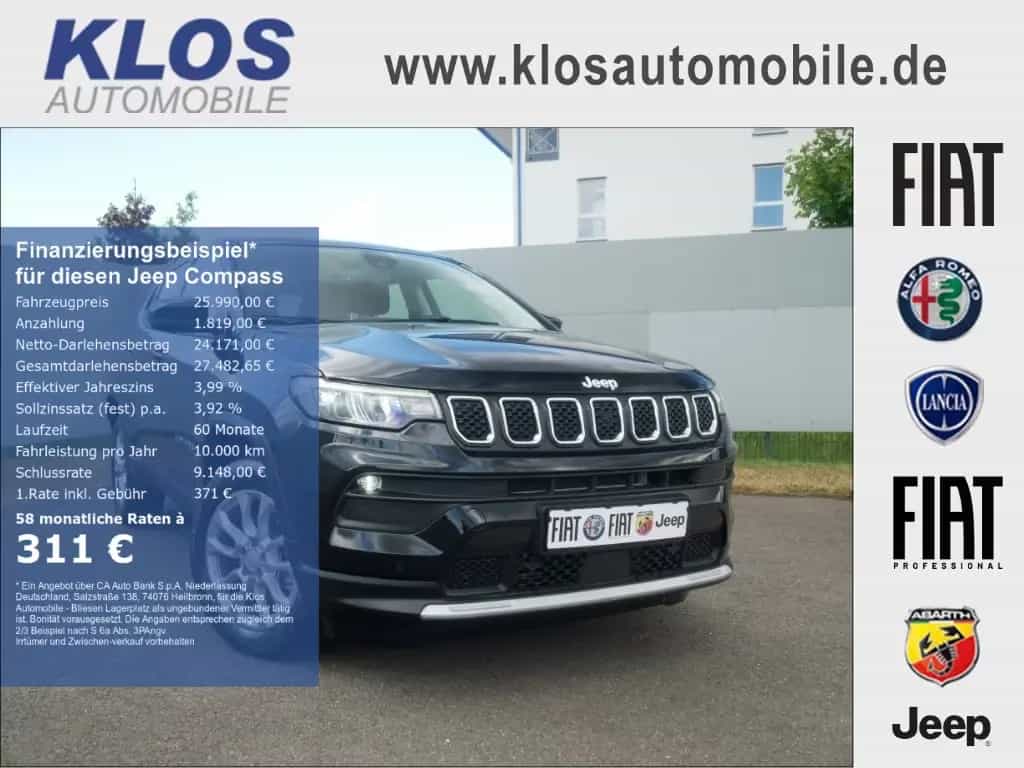 Jeep Compass ALTITUDE e-HYBRID 1.5l 130PS AT SICHERHE 07/2024-photo-0
