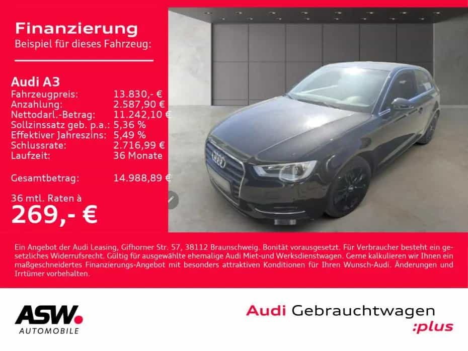 Audi A3 Ambition ultra 1.4 TFSI NAVI XENON GRA B&O 12/2014-photo-1