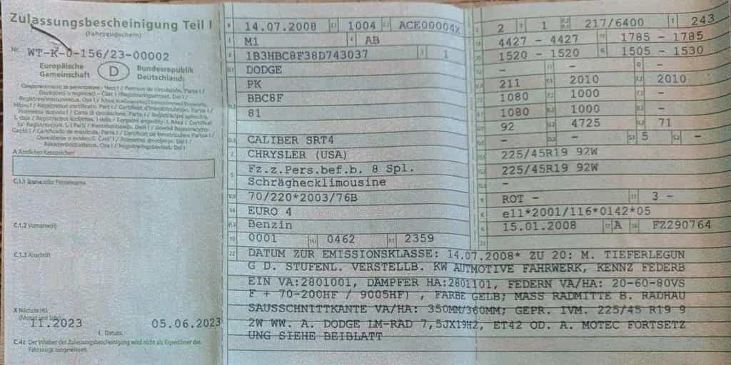 Dodge Caliber SRT4 2.4 Turbo SRT4 Tiefergelegt 07/2008-photo-8