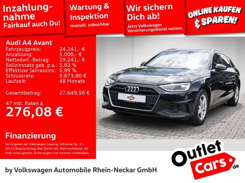 Audi A4 Avant 35 TDI S-Line inter. AHK Automatik uvm. 01/2023-photo-0
