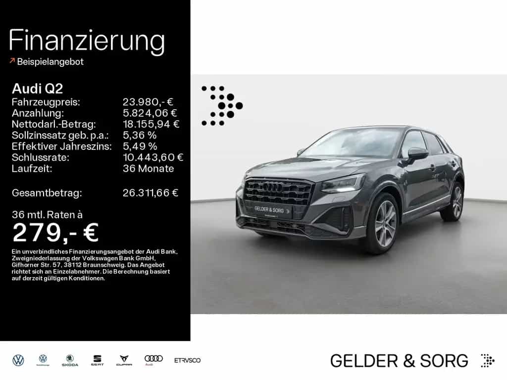Audi Q2 35 TDI  S line virtual|RFK|LED|black 03/2022-photo-0