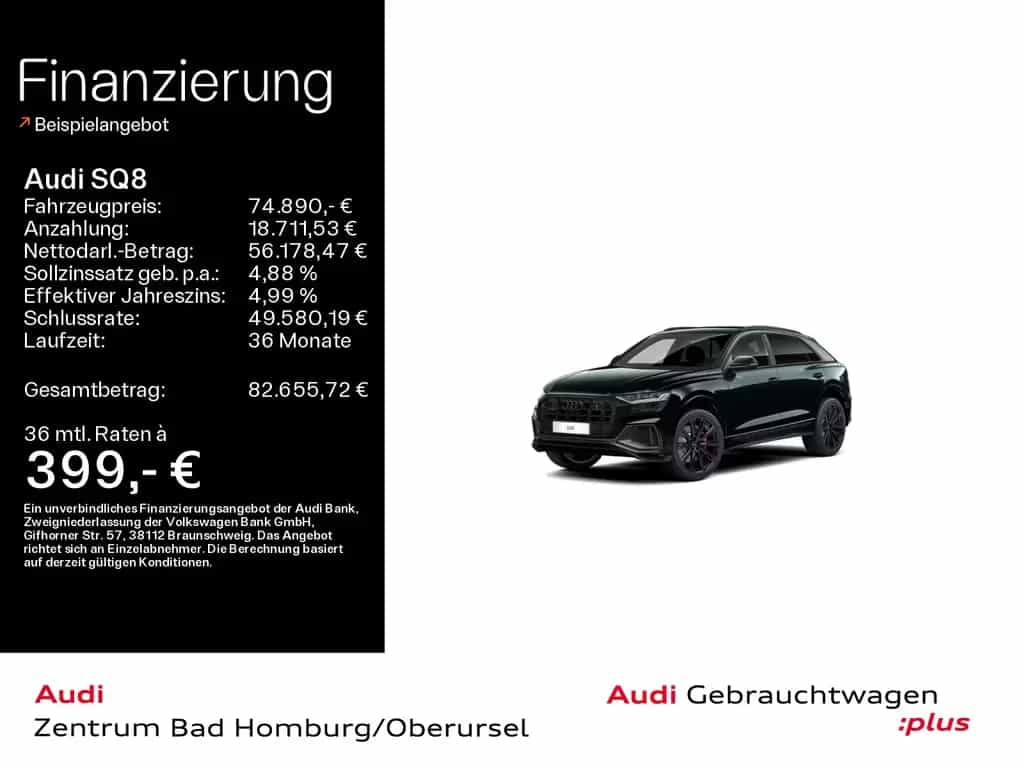 Audi SQ8 TFSI quattro*Navi*Matrix*Alu*HUD*B&O*Virtual 08/2022-photo-0