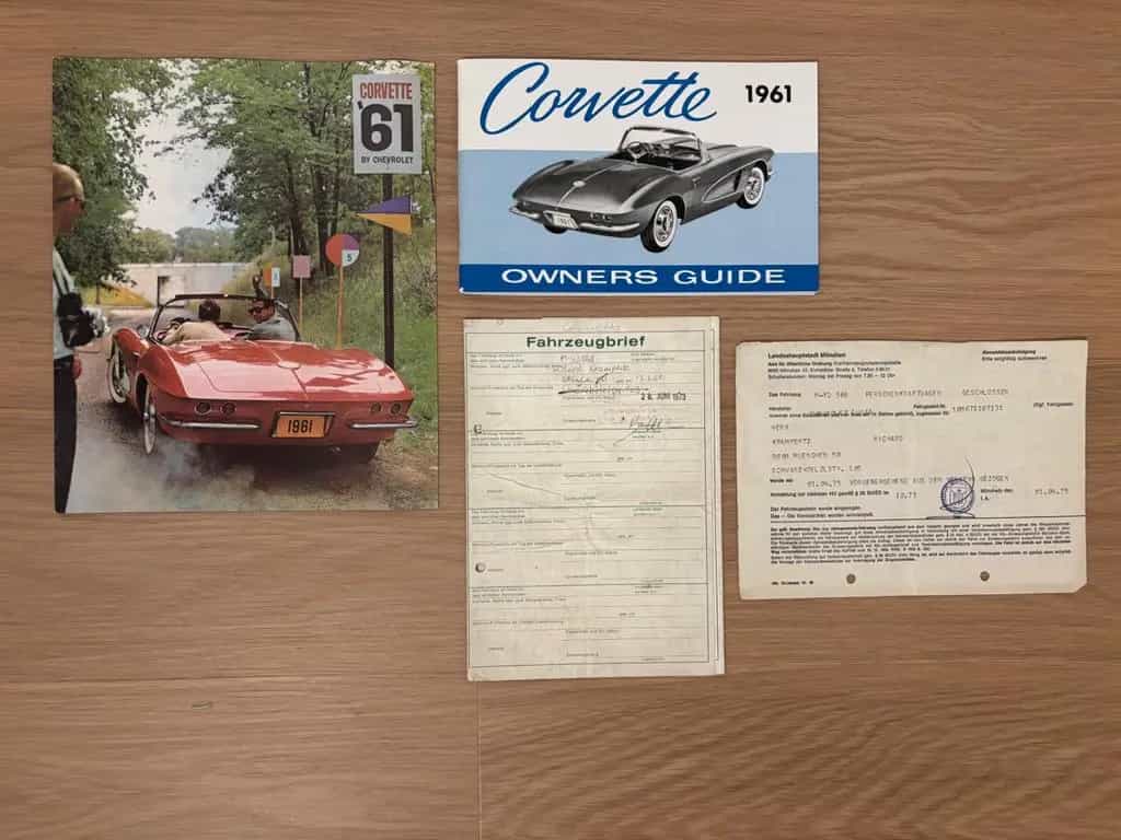 Corvette C1 ,orig.37tmls!2.Hd!dt.Zul;seit 1975 stillgelegt 06/1961-photo-24