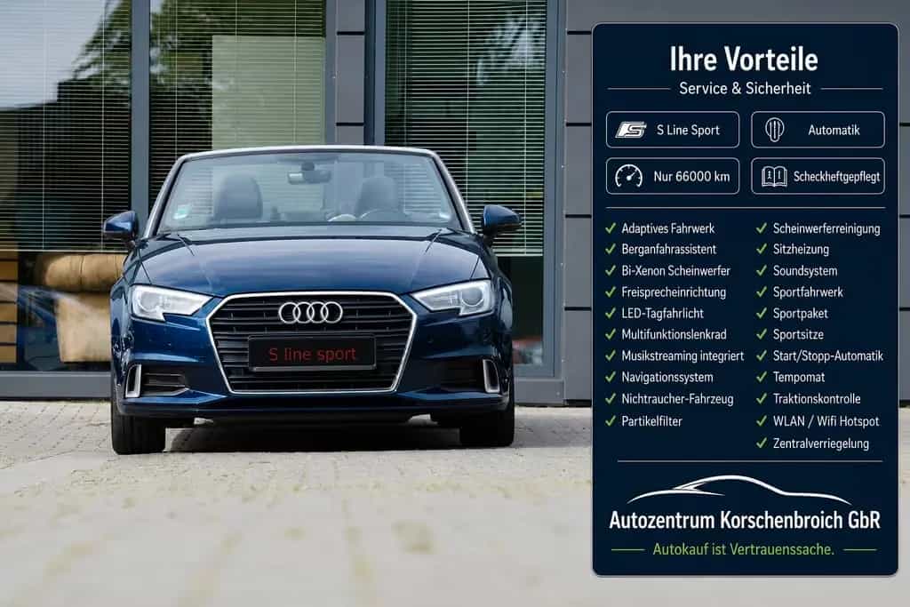 Audi A3 Cabriolet S line sport MIT 3 JAHREN GARANTIE 04/2017-photo-2