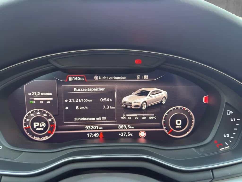 Audi A5 2.0TFSI quat. 3x S Line Matrix VC RFK B&O HUD 06/2017-photo-15
