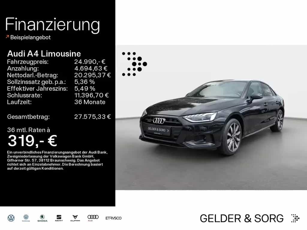 Audi A4 Limousine 40 TDI qu. advanced RFK*LED*GRA 03/2022-photo-0
