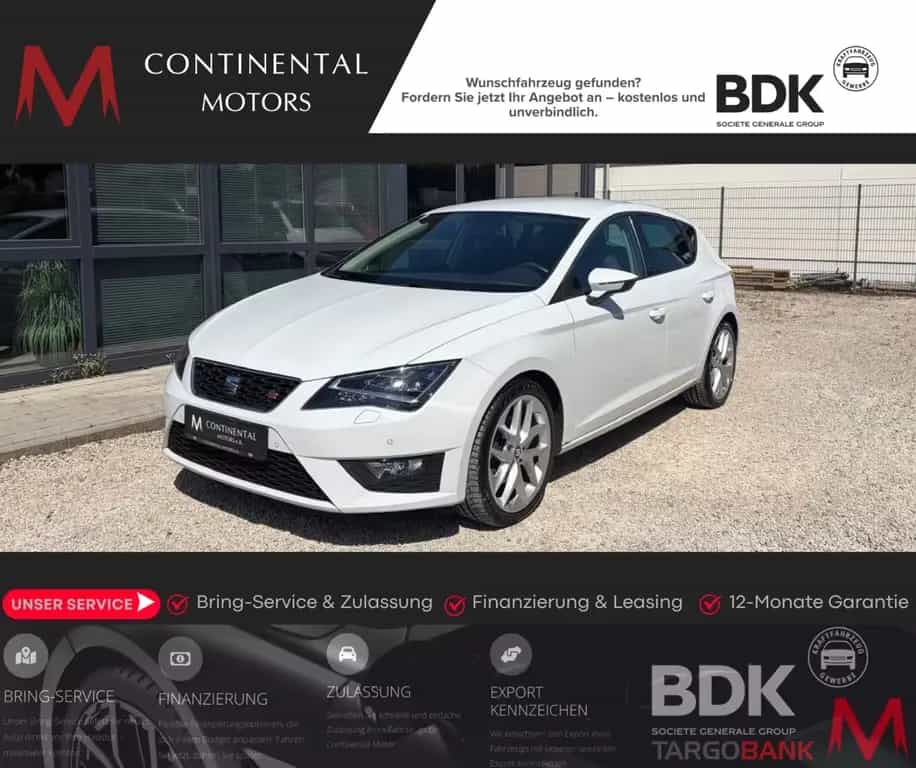 Seat Leon Lim. FR*SeatSound*PDC*Tempomat*Teilleder* 12/2014-photo-0