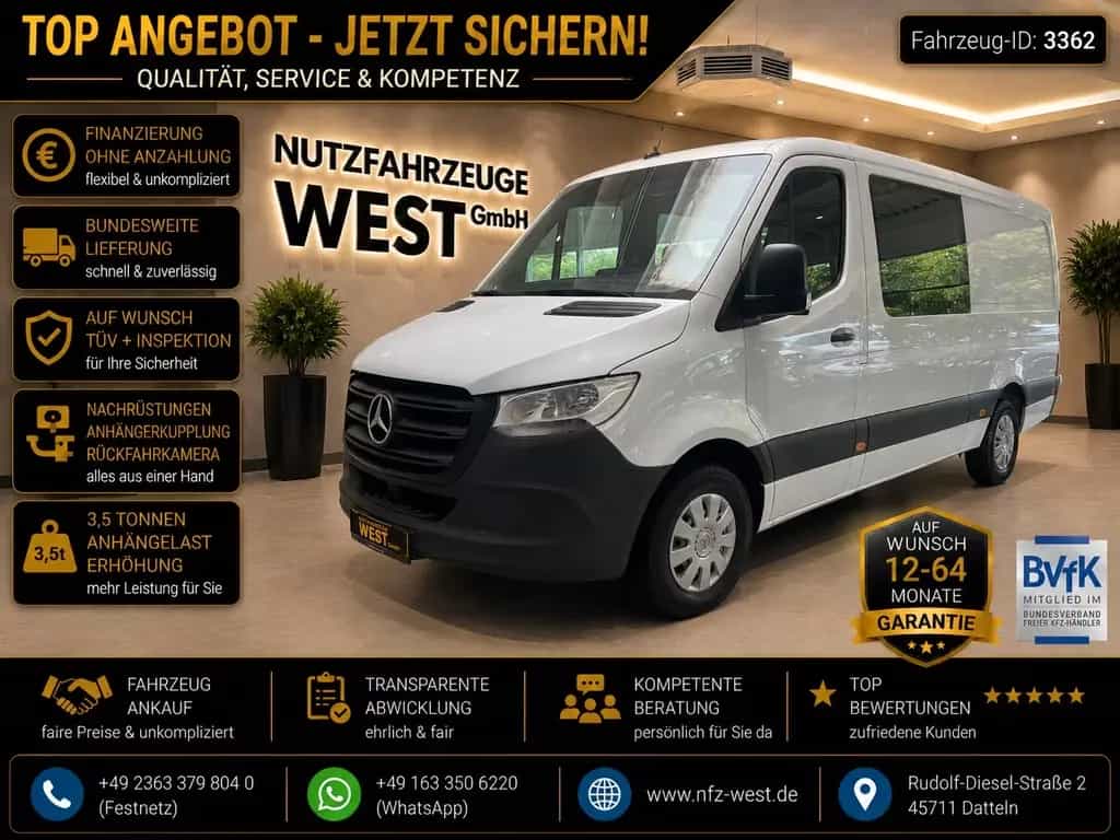 Mercedes-Benz Sprinter 316 CDI Lang L2-H1*Mixto/DoKa 5-Sitzer* 11/2021-photo-0